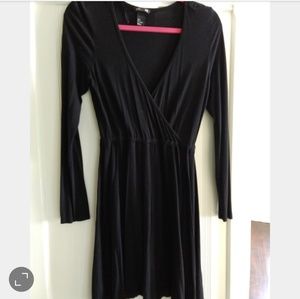H&M Basic Black Wrap Dress